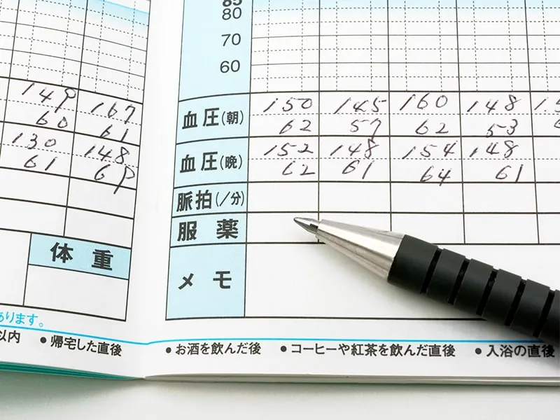 体調管理用の手帳