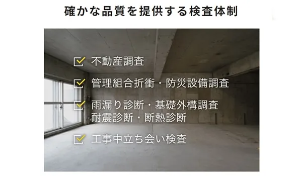 ひかリノベの検査項目図